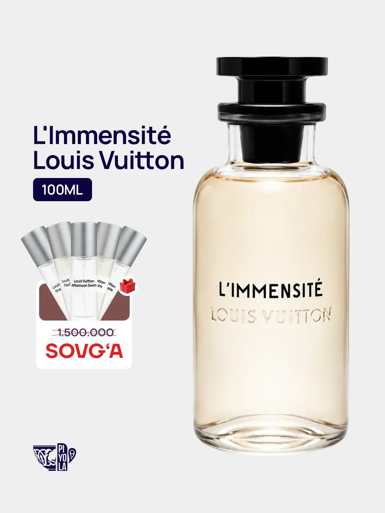 Louis Vuitton L'Immensité erkaklar atiri, 100 ml - Bonus PREMIUM PARFUME 5 ta mahsulotdan iborat nabor